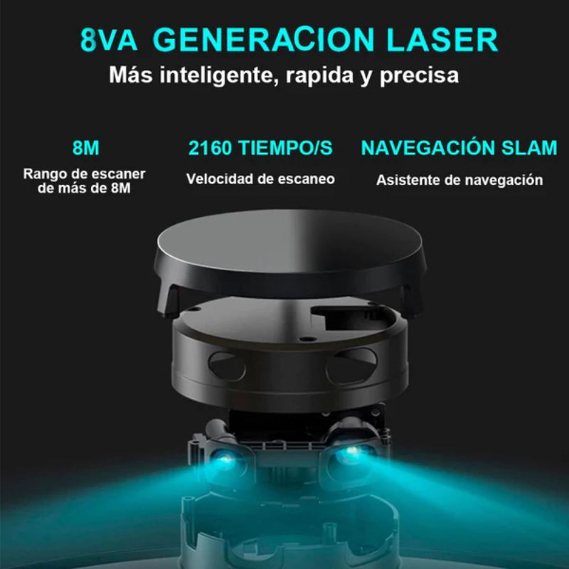 Robot Aspiradora Modelo E900 Láser con Inteligencia Artificial