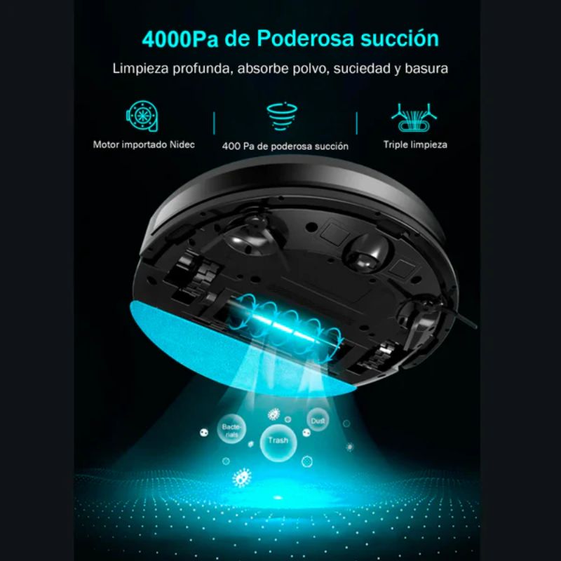 Robot Aspiradora Modelo E900 Láser con Inteligencia Artificial