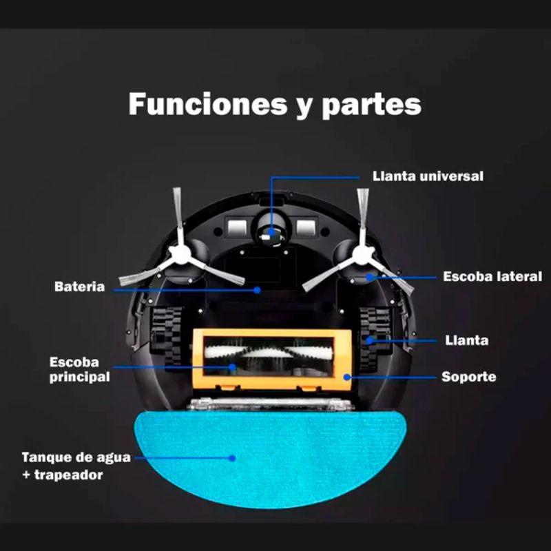 Robot Aspiradora Modelo E900 Láser con Inteligencia Artificial
