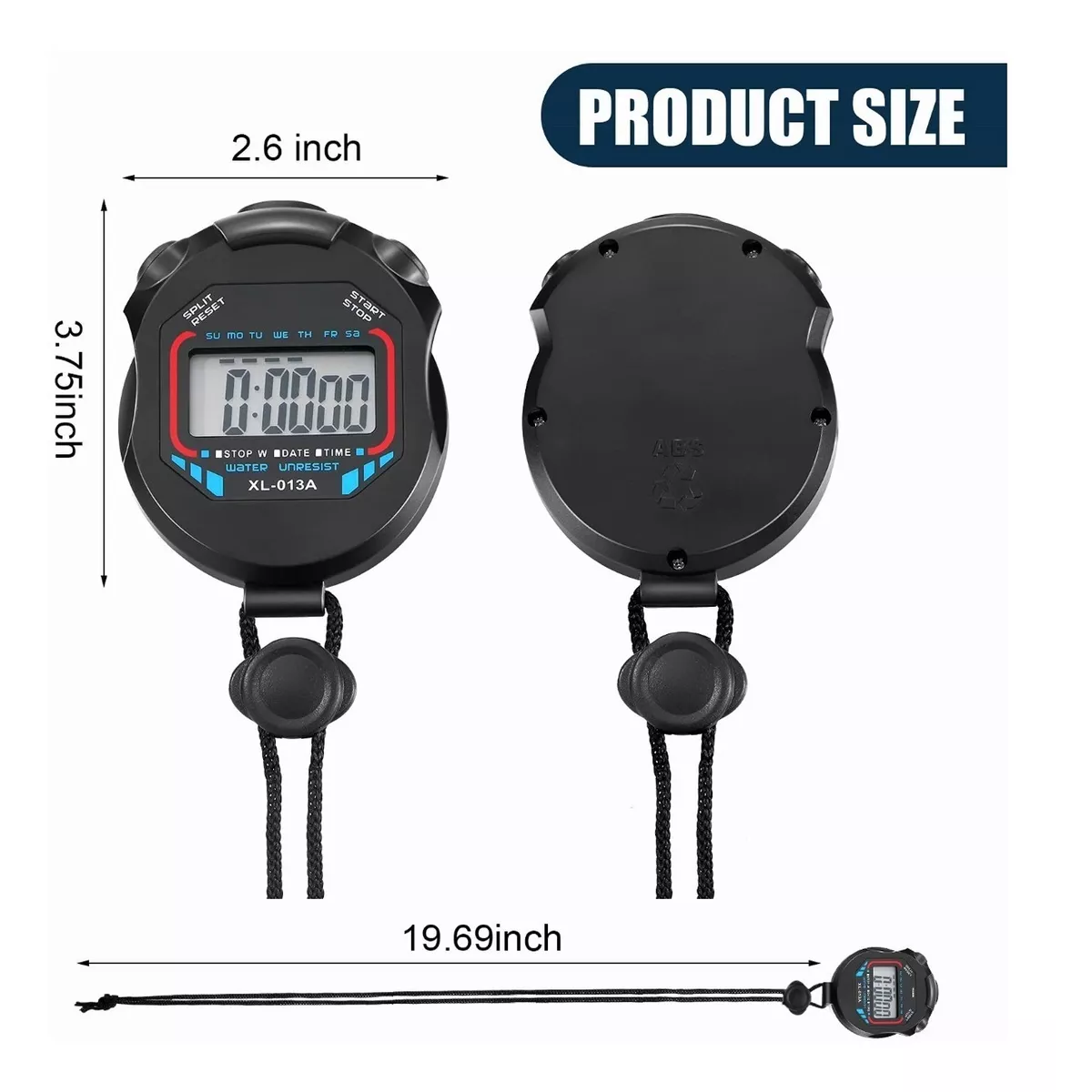 Cronómetro Digital Y Profesional Para Deporte 2pzs