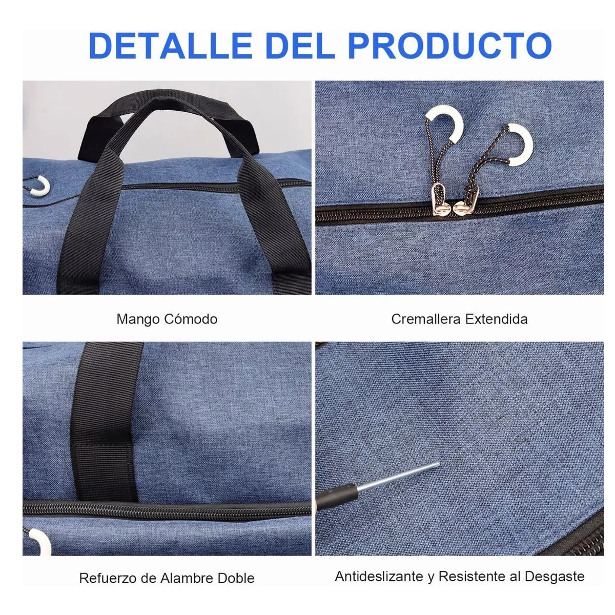 Bolso Deportivo Para Gimnasio/fitness/viaje, Mochila Gym Celeste