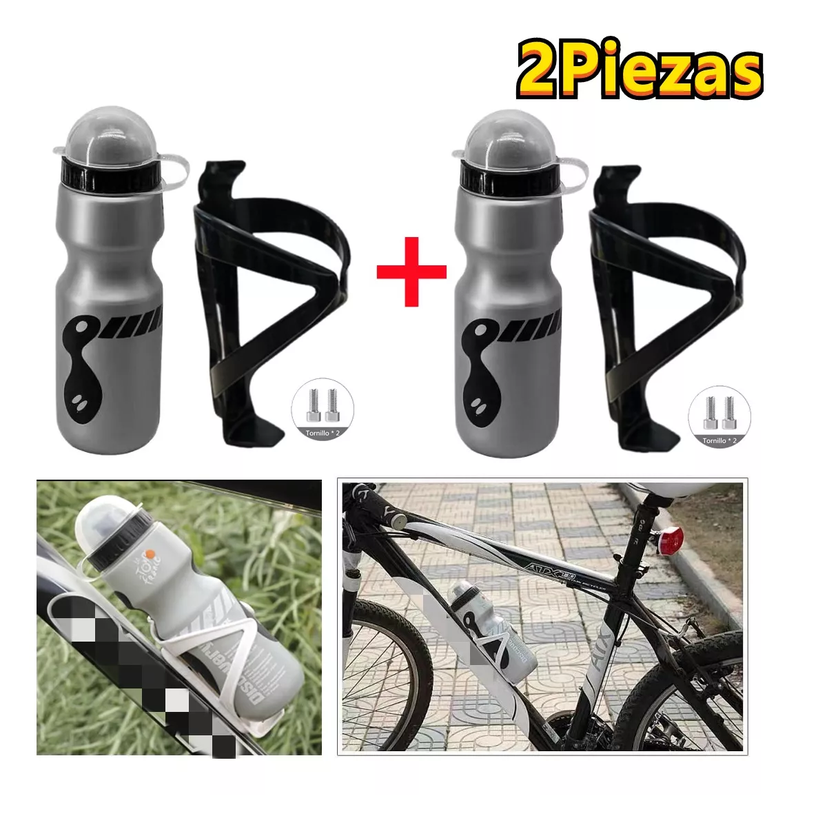 Set Botella De Agua Para Bicicleta/botella De Agua Para Ciclismo 2 Pzas