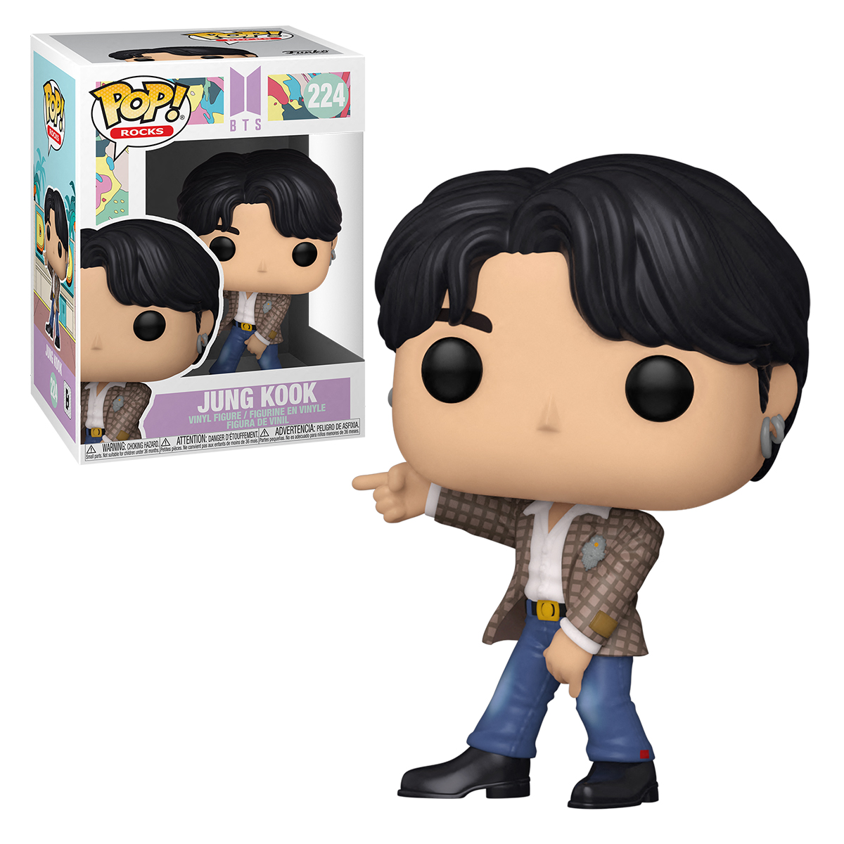 Funko Pop Jung Kook #224 Dynamite BTS K Pop Figura Original