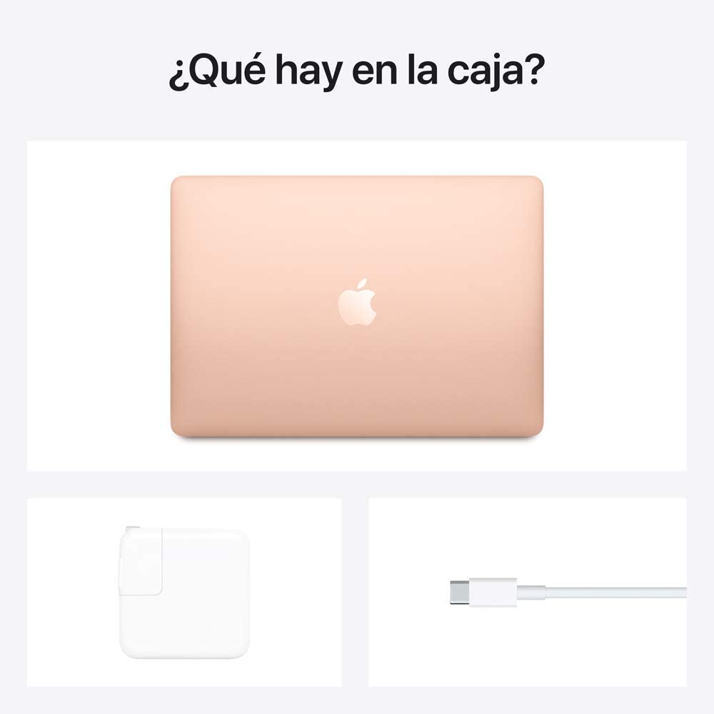 Apple Macbook Air Chip M1 CPU 8 GPU 7 RAM 8G SSD 256GB Retina LED 13"-Oro 