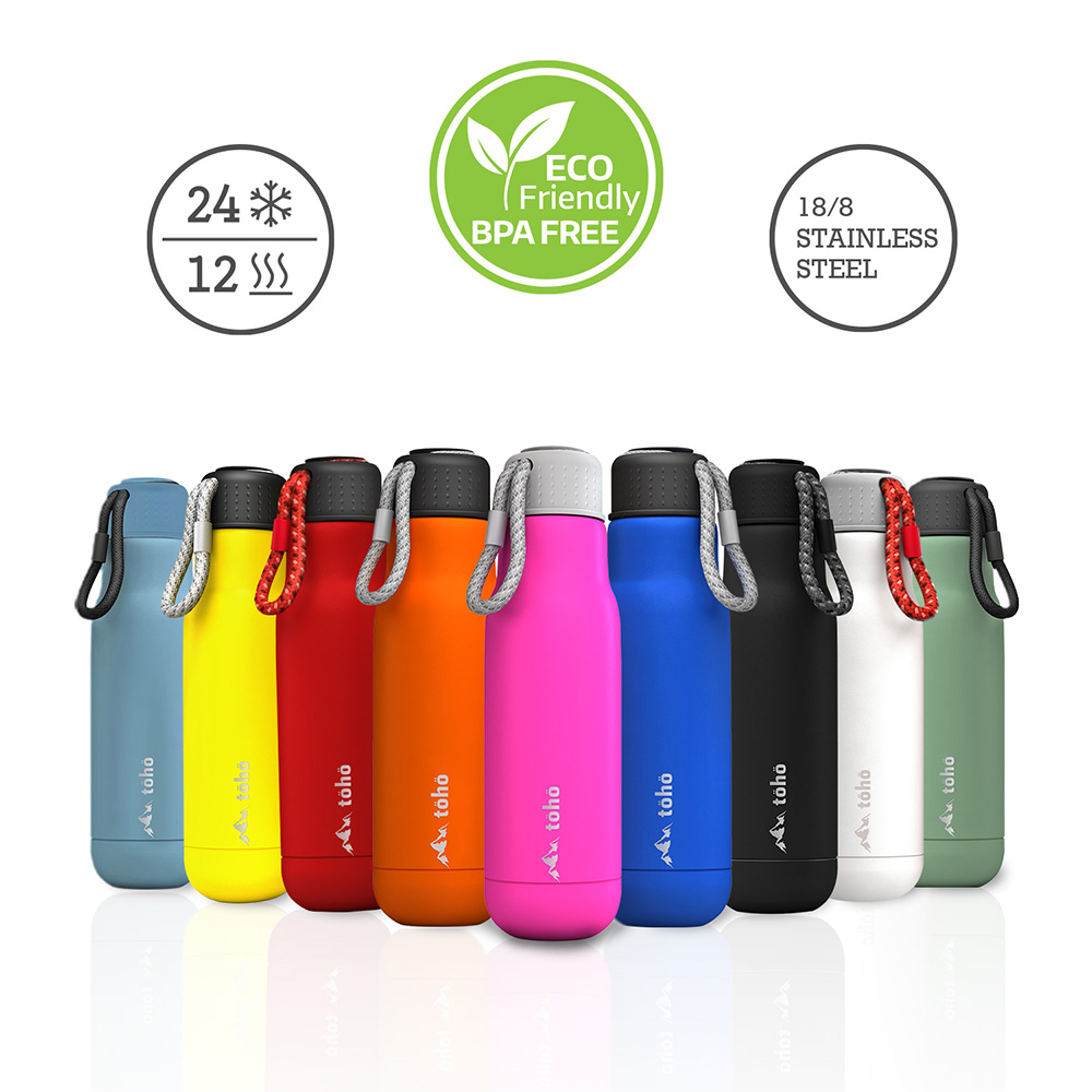 Termo de Acero Inoxidable de 500 ml Rosa Toho