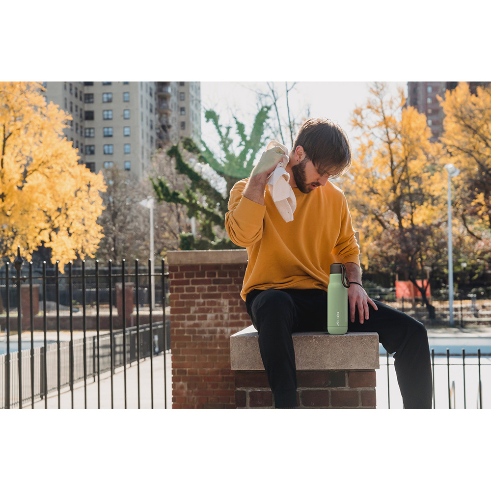 Termo de Acero Inoxidable de 500 ml Verde Claro Toho