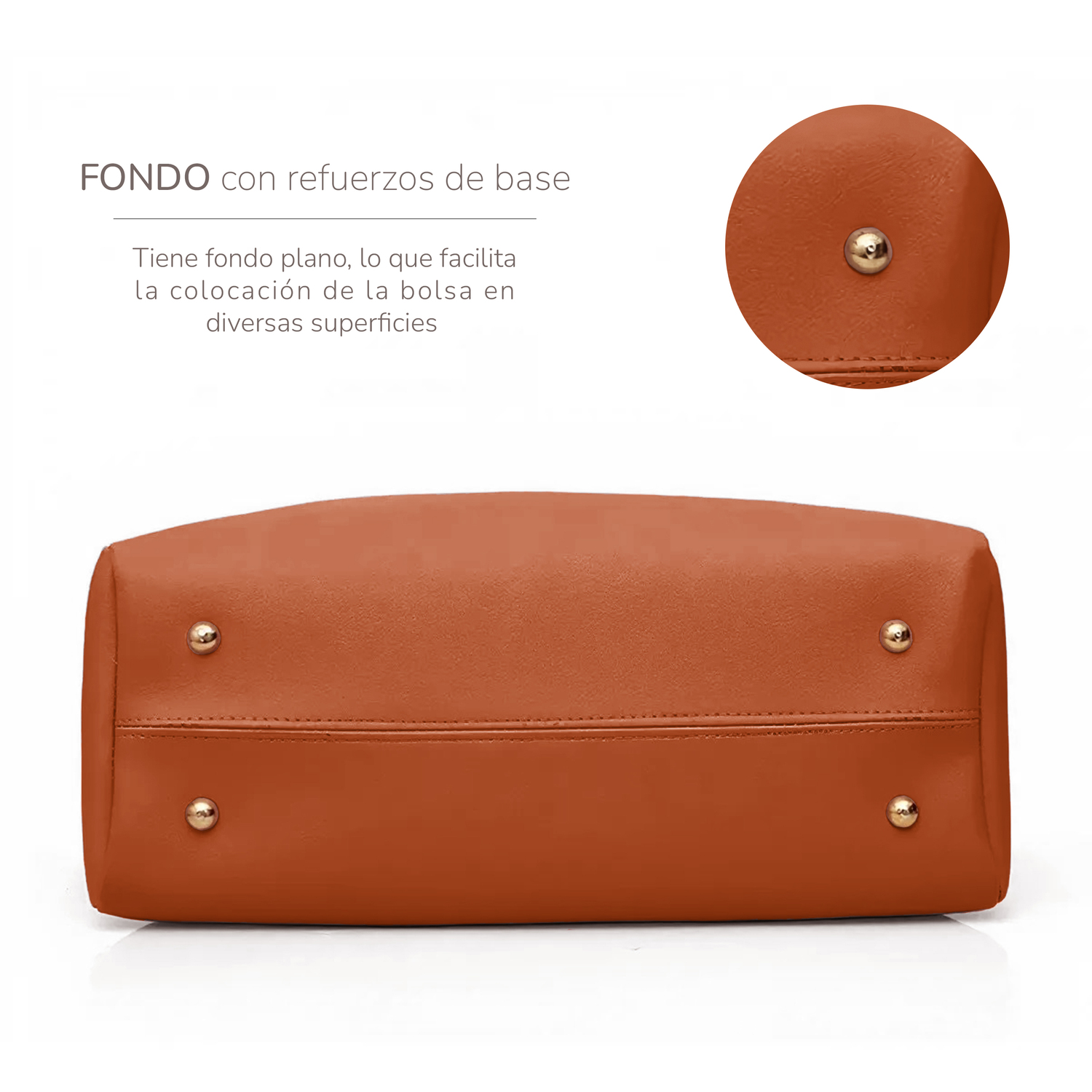 Conjunto De 3 Bolsos De Lujo Para Mujer, Gran Capacidad- Marron