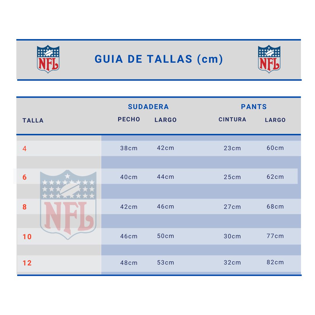 Conjunto Deportivo Nfl Para Niño New England Patriots 100% Original