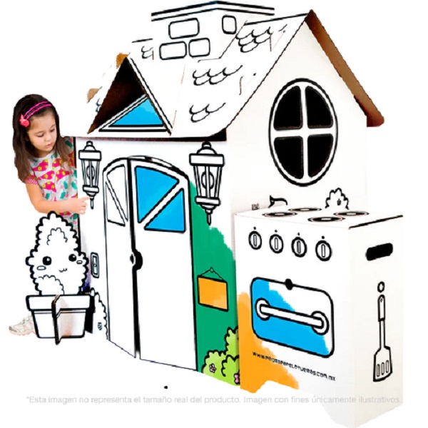 FIGURA ARMABLE PARA DECORAR / PIEDRA, PAPEL O TIJERAS / CASA DE JUEGOS