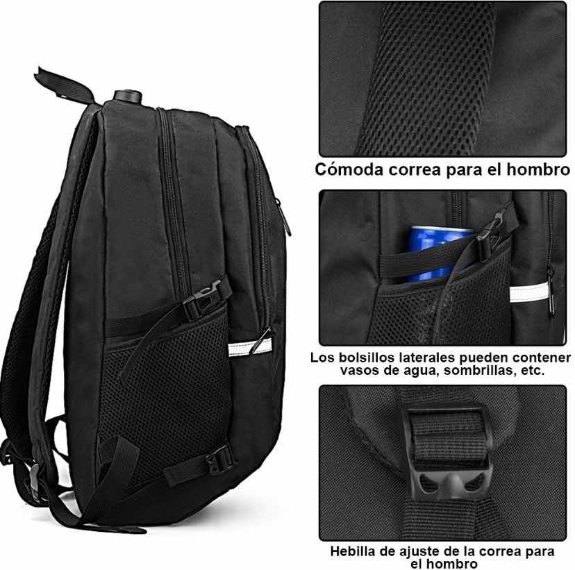 Mochila Impermeable Antirrobo Multifuncional De Gran Capacidad Con Cargador Usb