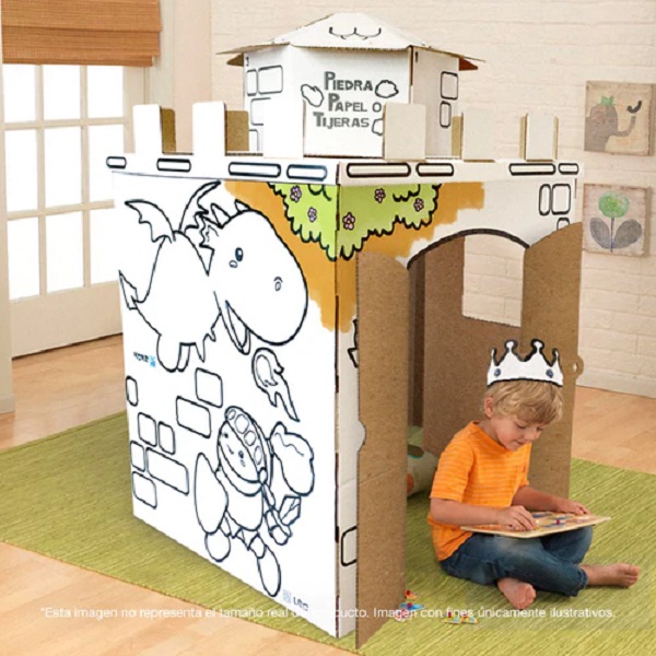 FIGURA ARMABLE PARA DECORAR / PIEDRA, PAPEL O TIJERAS / CASTILLO REAL