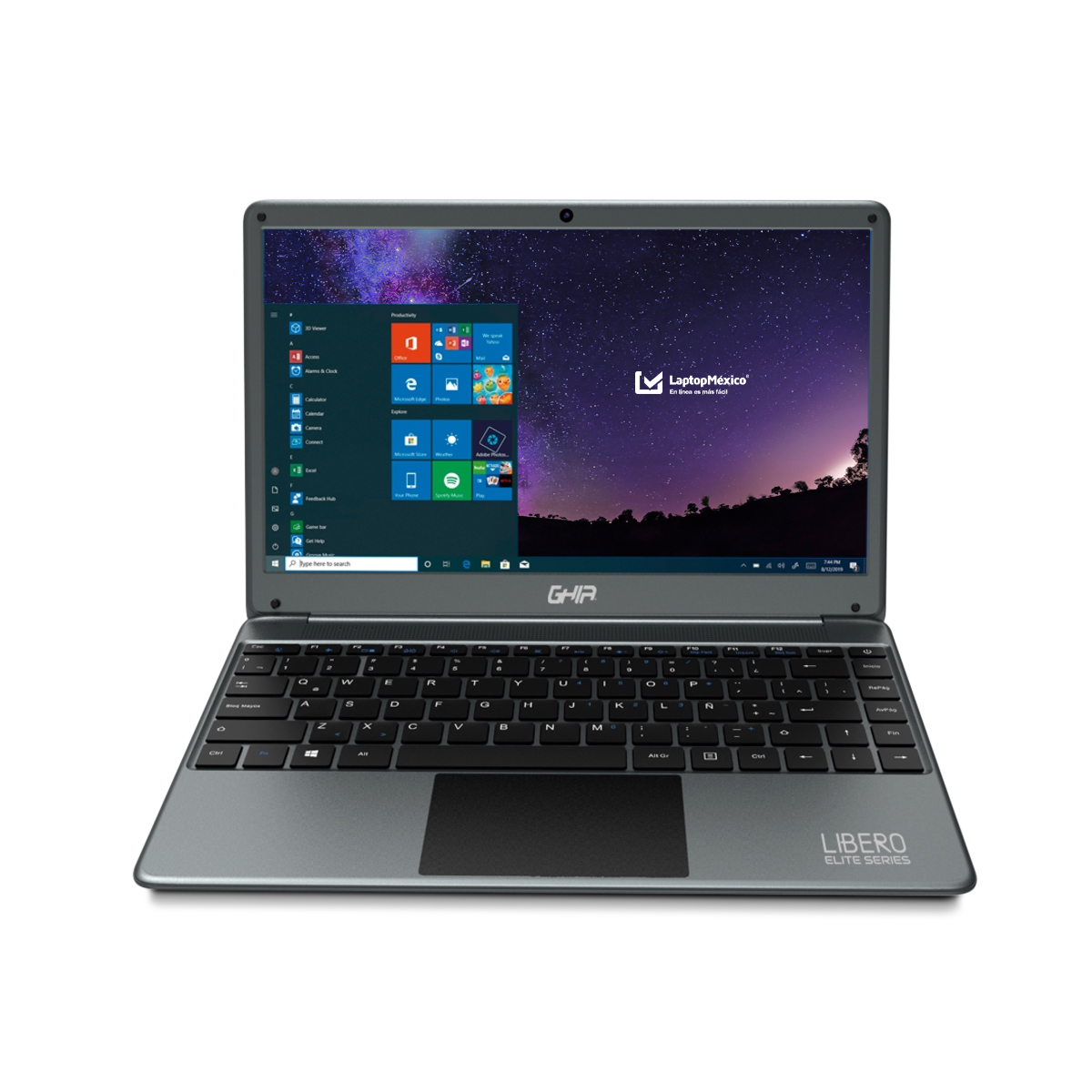 Laptop Ghia Libero Elite Intel CI3 2C 8GB 256GB 14Pulg HD W10H Space Grey Notghia-343