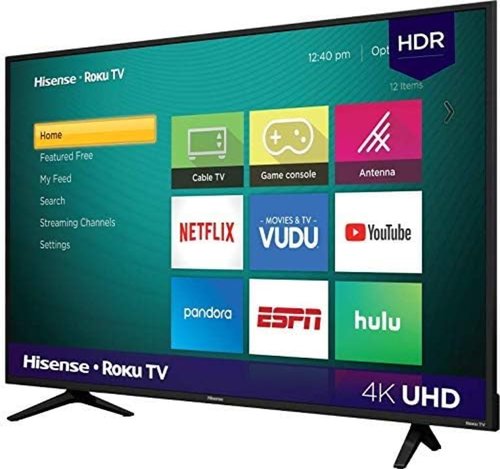 Television Hisense 58R6E Serie R6 58 pulgadas 4K UHD, Smart TV, Roku TV