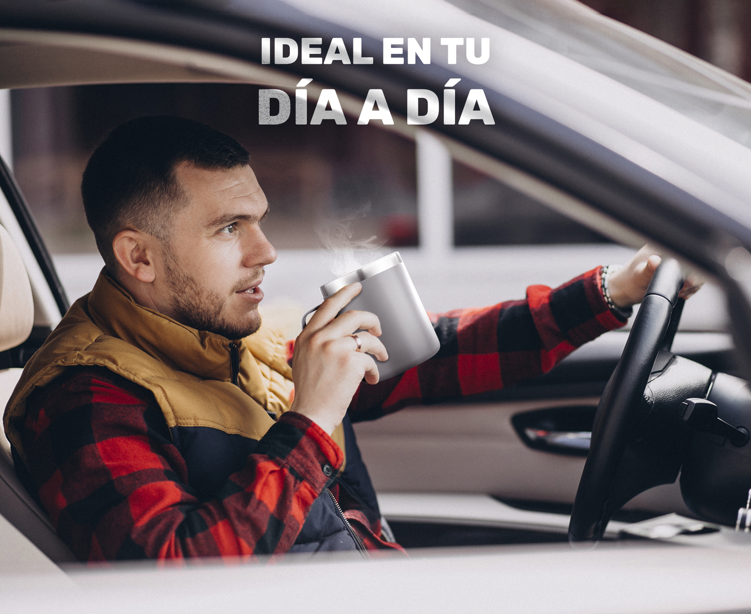 Taza Vaso Termo Térmico Acero Inoxidable Tipo Yeti 12oz - Gris