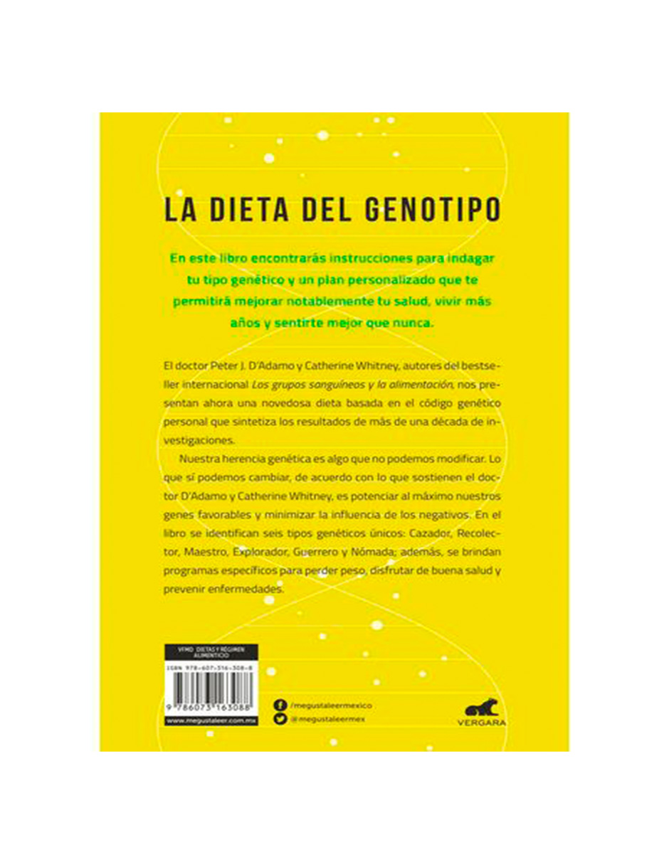 Libro físico La dieta del genotipo