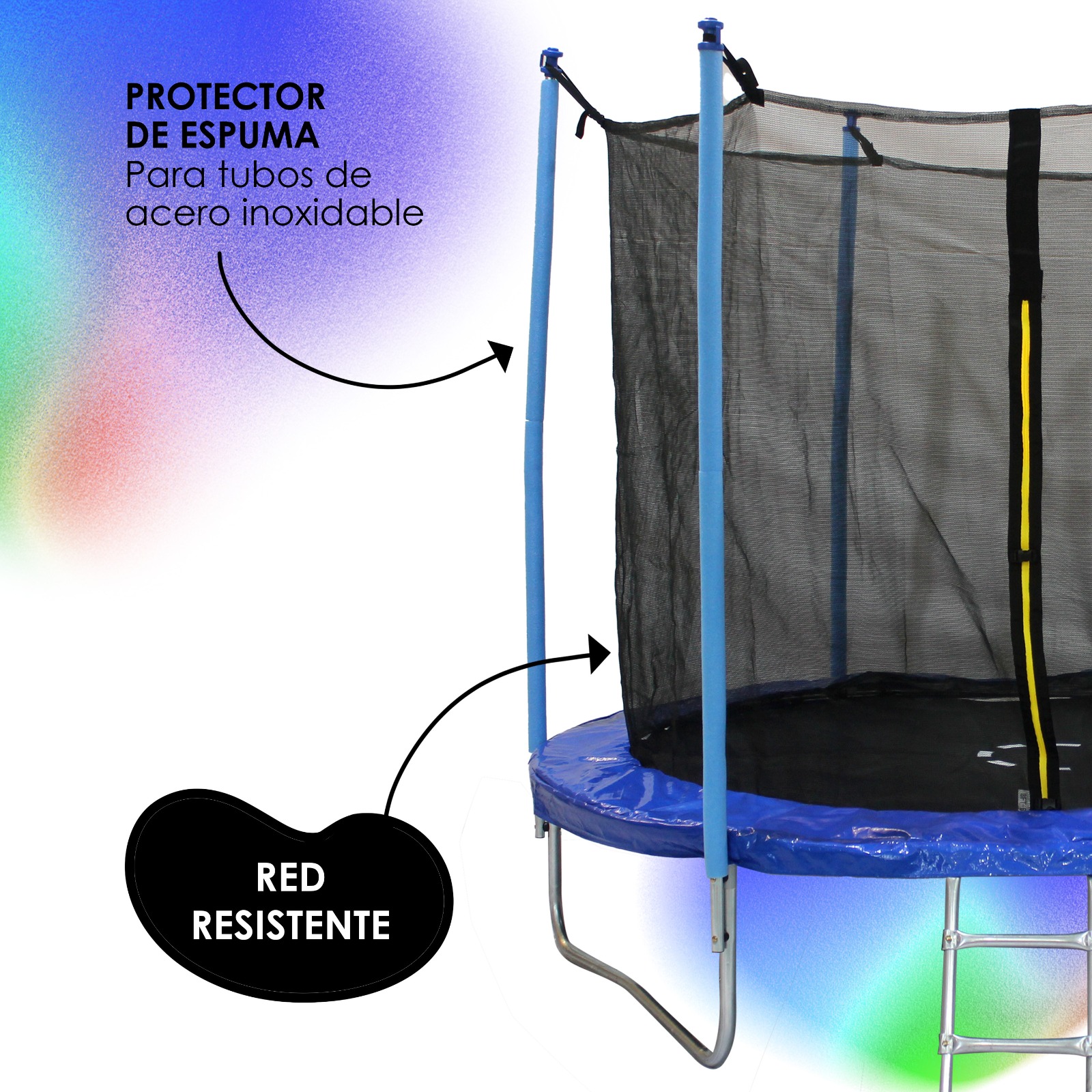 Trampolín 8 Pies Con Escalera Con Alberca y Salvavidas