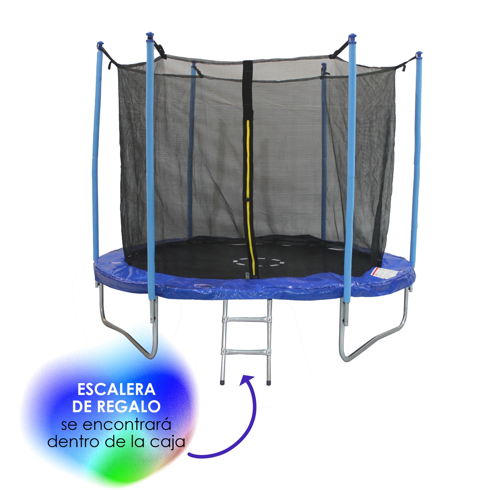 Trampolín 8 Pies Con Escalera Con Alberca y Salvavidas
