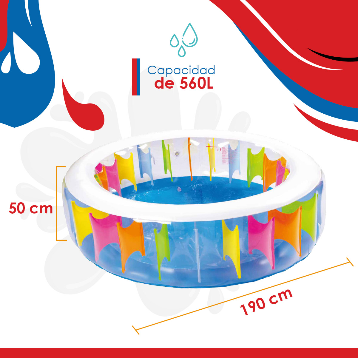 Trampolín 8 Pies Con Escalera Con Alberca y Salvavidas