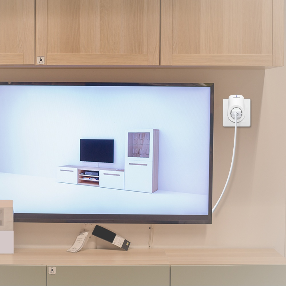 Tenda Smart Plug SP3 WiFi 1 Conector 2300W 10A Blanco enchufe conector pared pantalla tv lampara