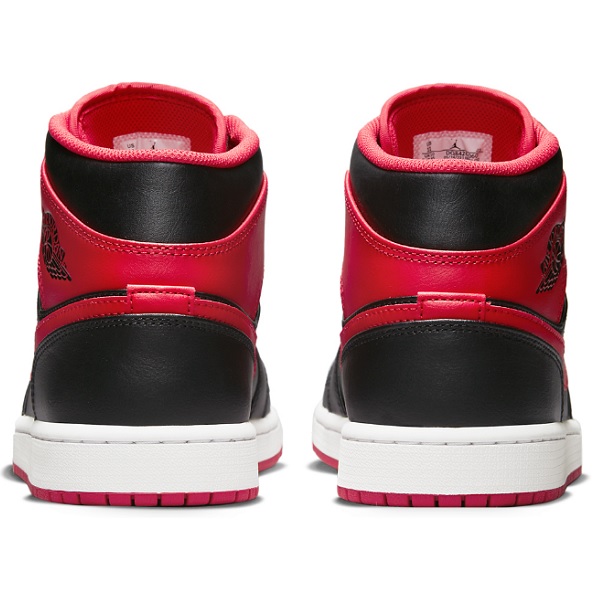 Tenis Air Jordan 1 Mid Retro Negro/rojo/blanco Hombre Talla #27.5