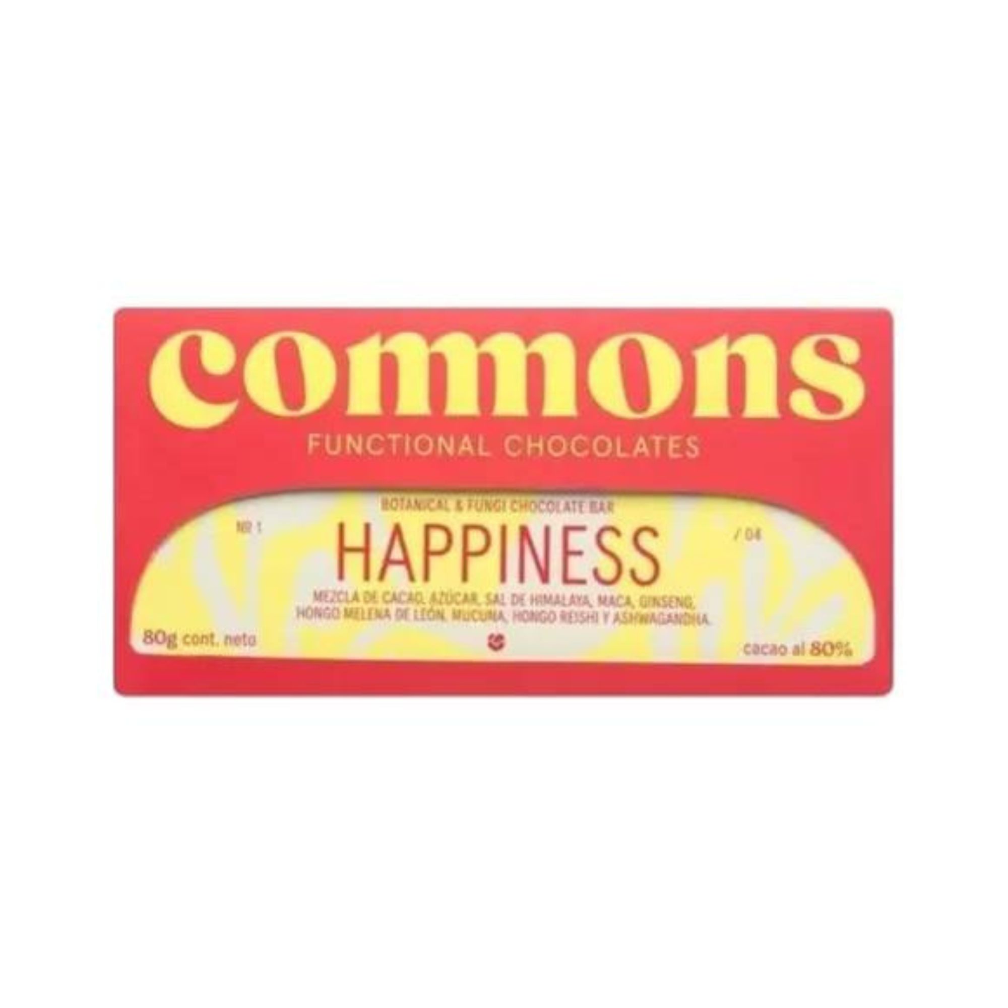 Chocolate Mexicano Con Adaptógenos Happiness 80g Commons