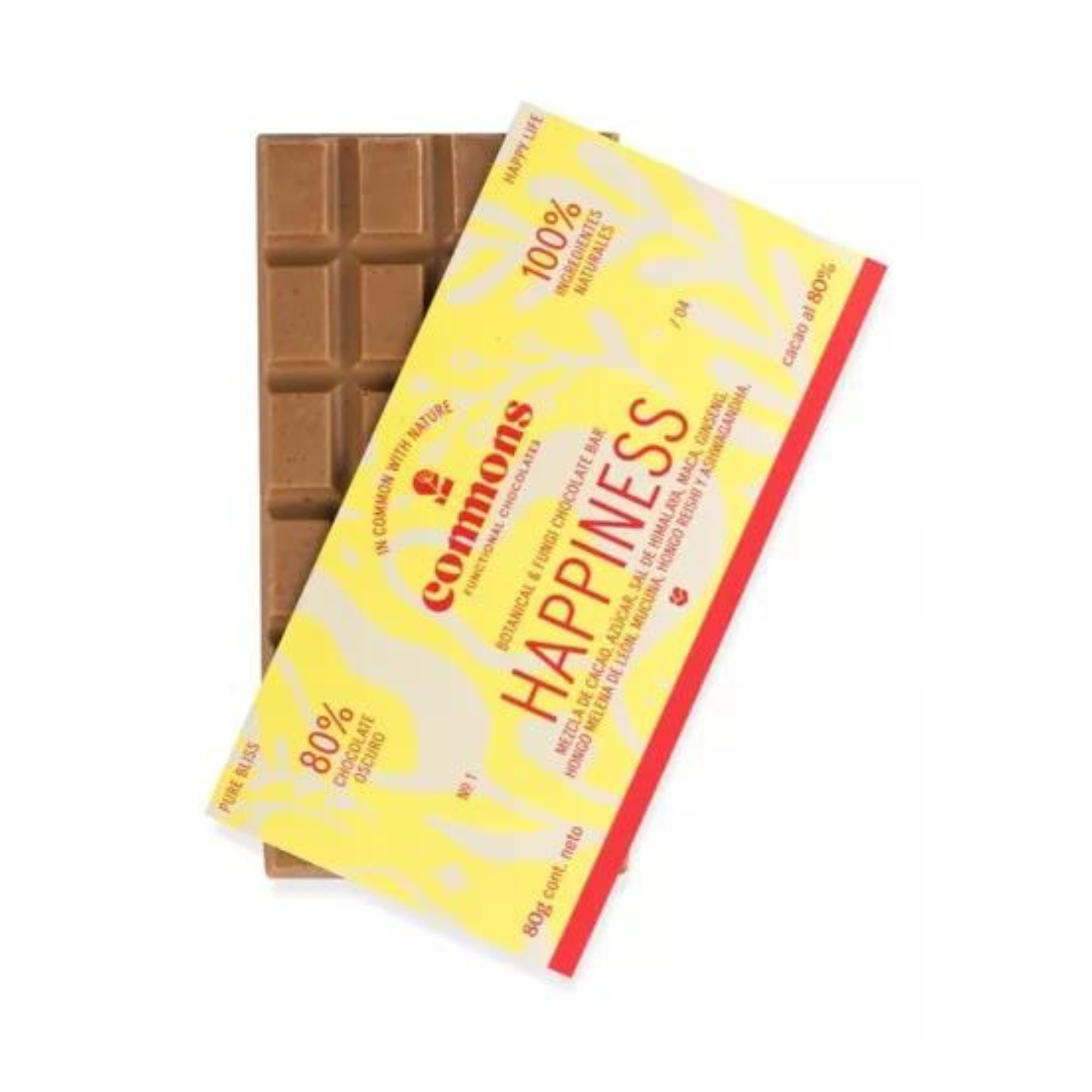 Chocolate Mexicano Con Adaptógenos Happiness 80g Commons