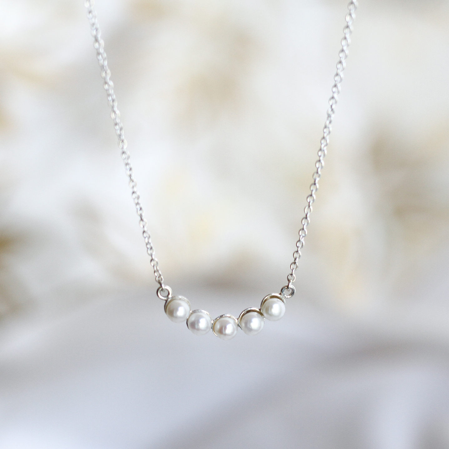 Collar Sereno de plata .925 y perlas cultivadas, Joyería para Mujer de Anante Joyería