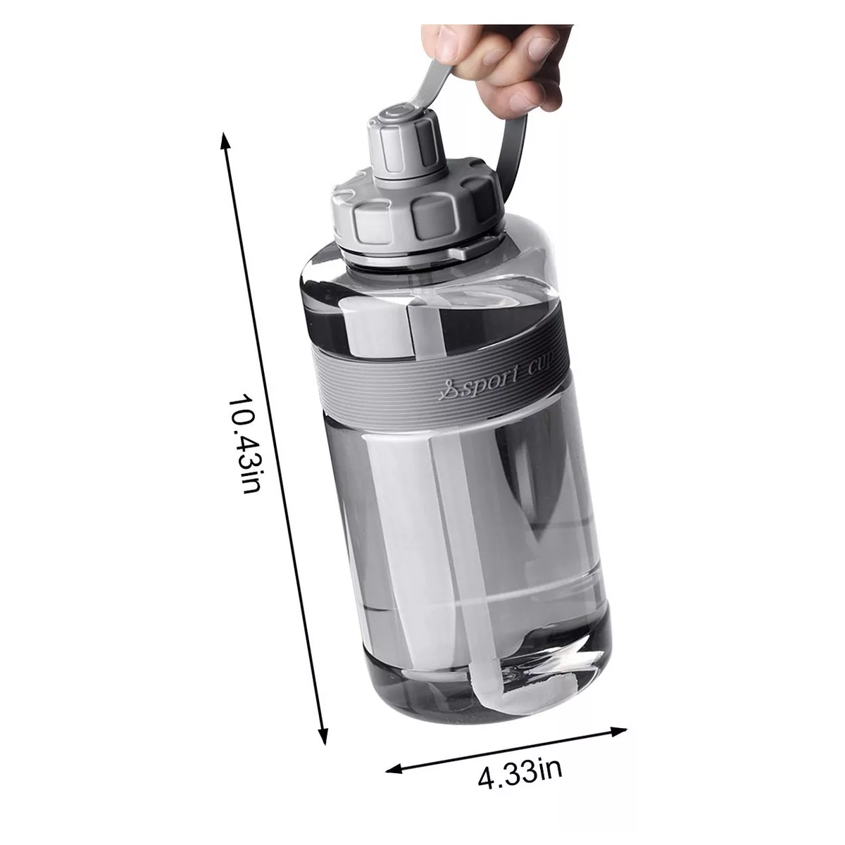 Bote De Agua 2 Litros Botella Para Agua Deportiva Portatil