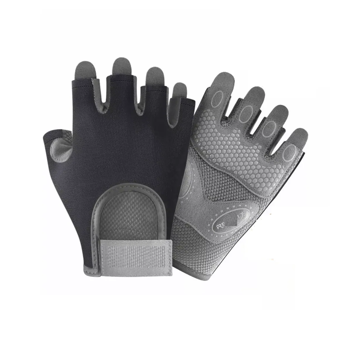 Guantes Gym Tacticos Pesas Crossfit Gimnasio Mujer Hombre Negro S