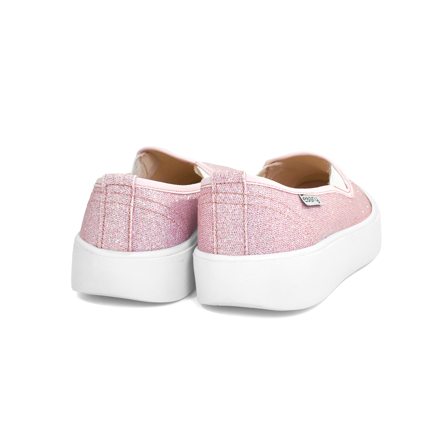 Tenis rosas para niña casuales slip-on lucky Ebny