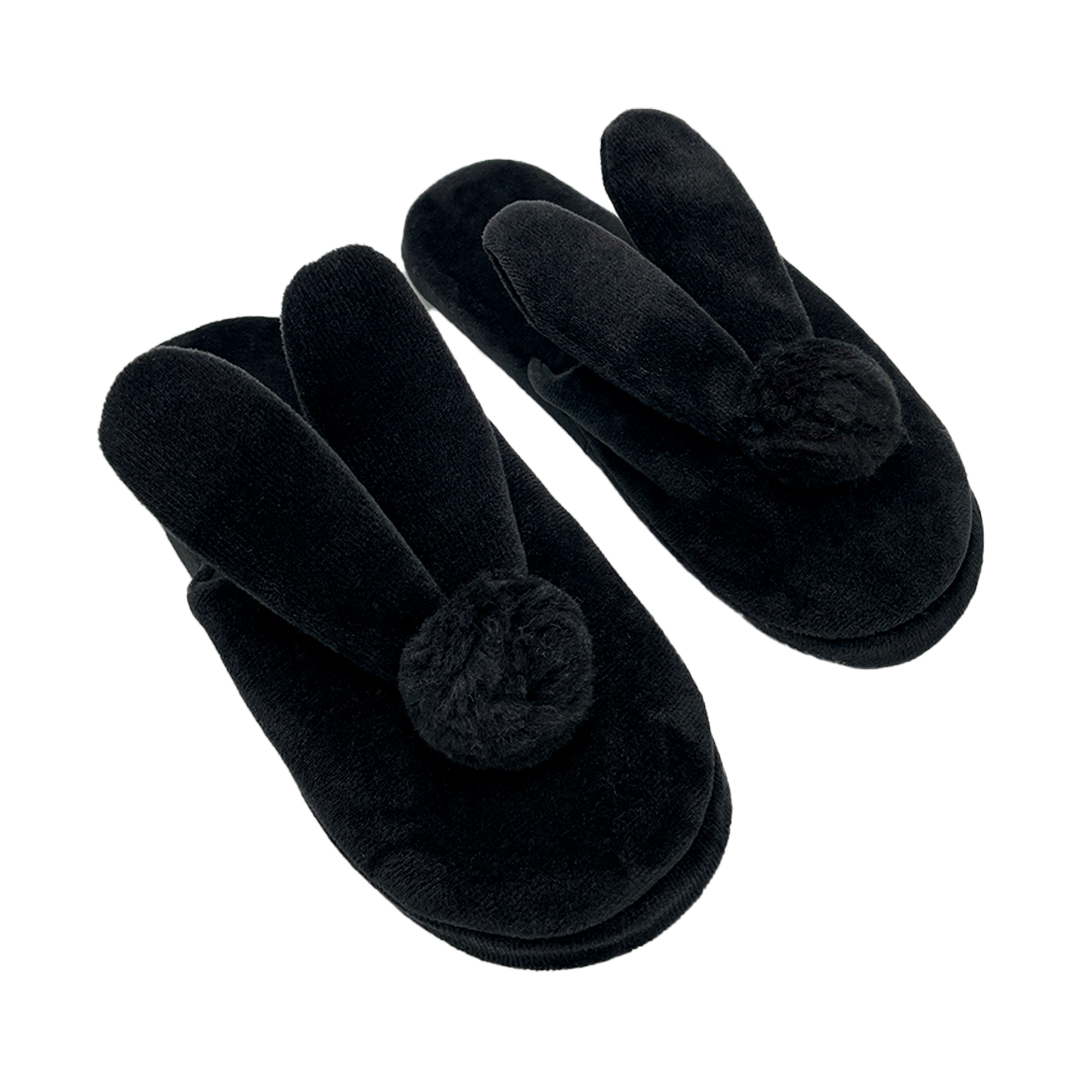 Pantuflas Perezozaz Para Dama Estilo Black Bunny