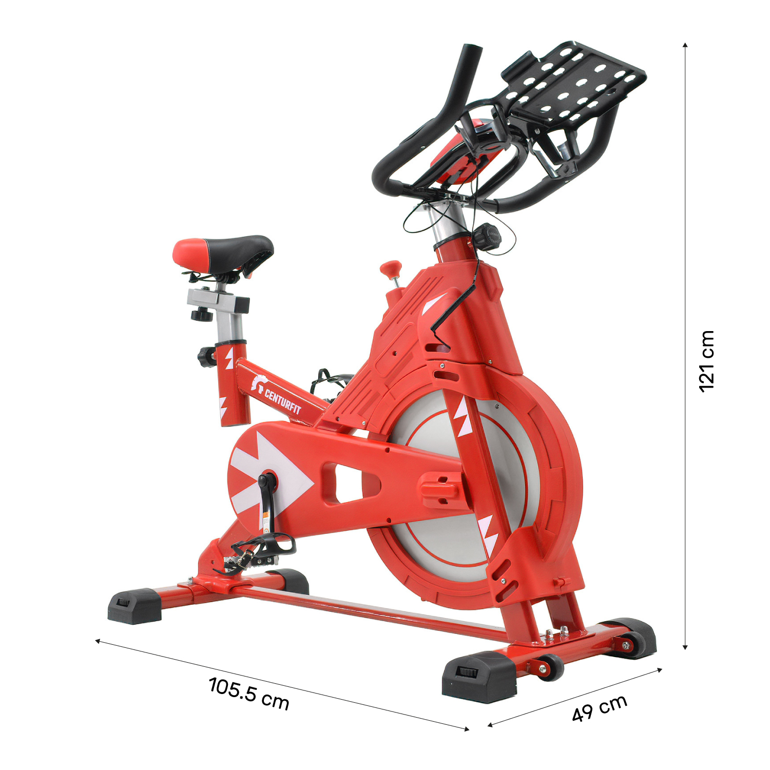 Bicicleta spinning 10kg jin roja