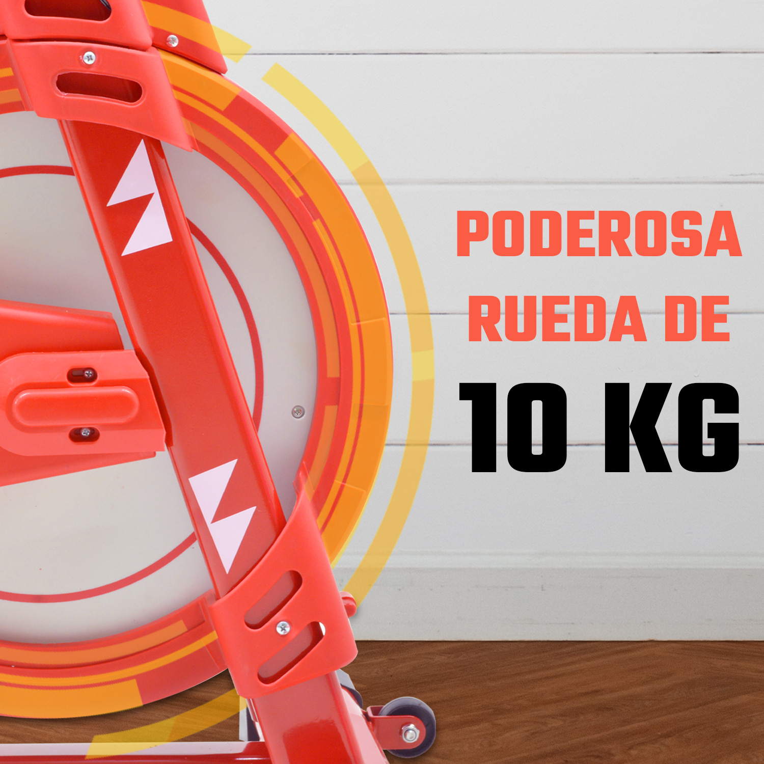 Bicicleta spinning 10kg jin roja