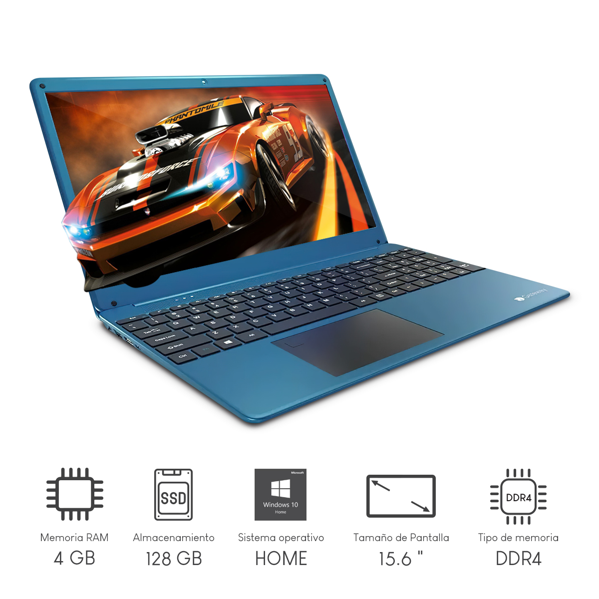 Laptop Gateway Ultra Delgada Intel CI3-1115G4 4GB 128GB SSD 15.6Pulg FHD W11 Blue