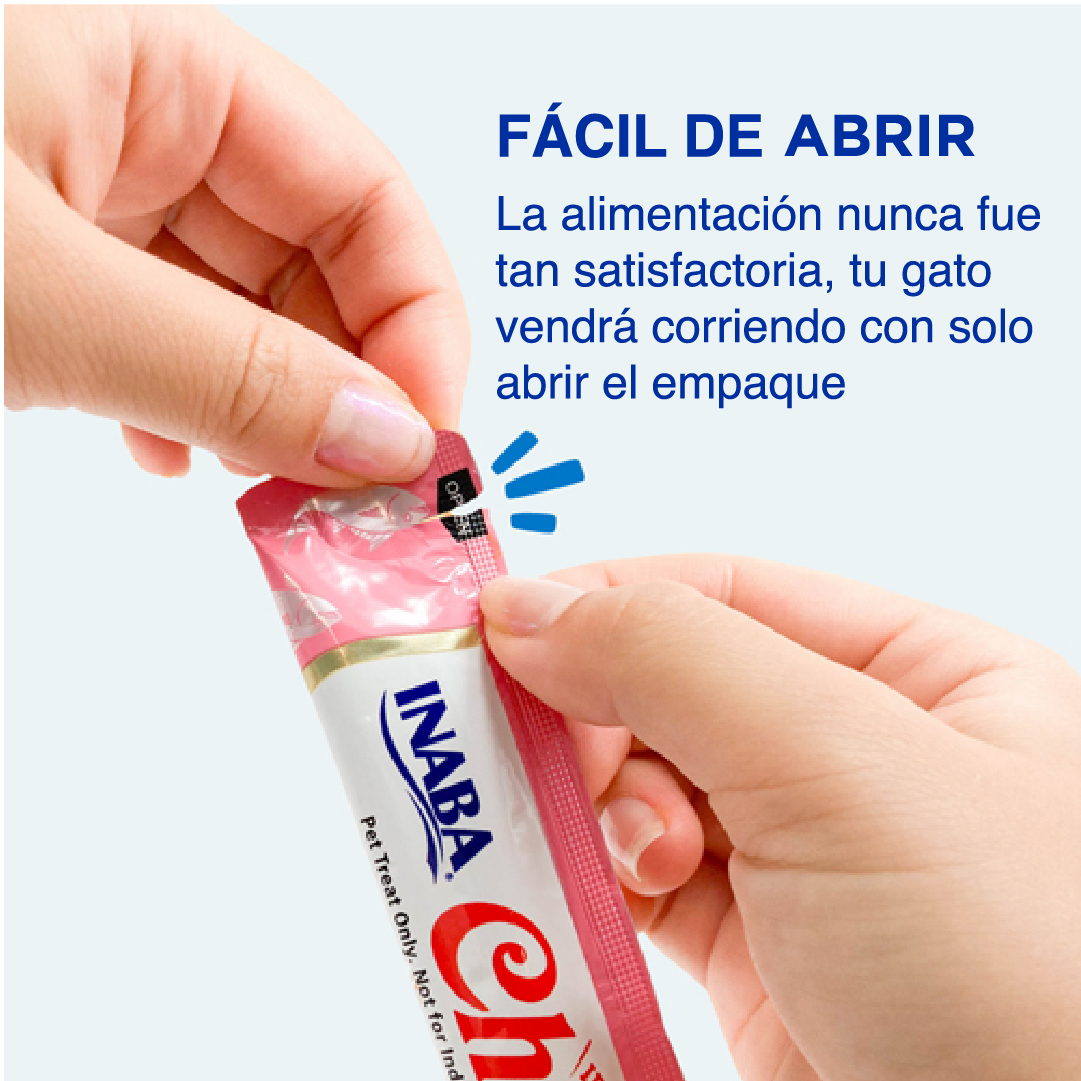 Inaba Churu Premios para Gato Atún y Vieira, Paquete 4 tubos