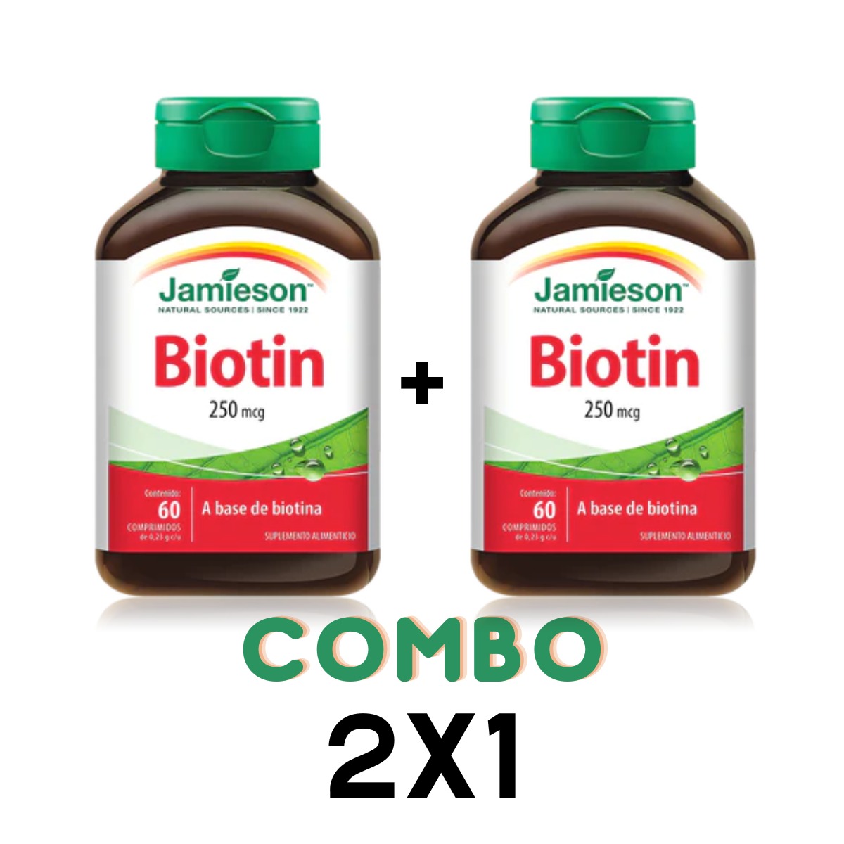JAMIESON Biotin suplemento alimenticio 60 tabletas 250mg