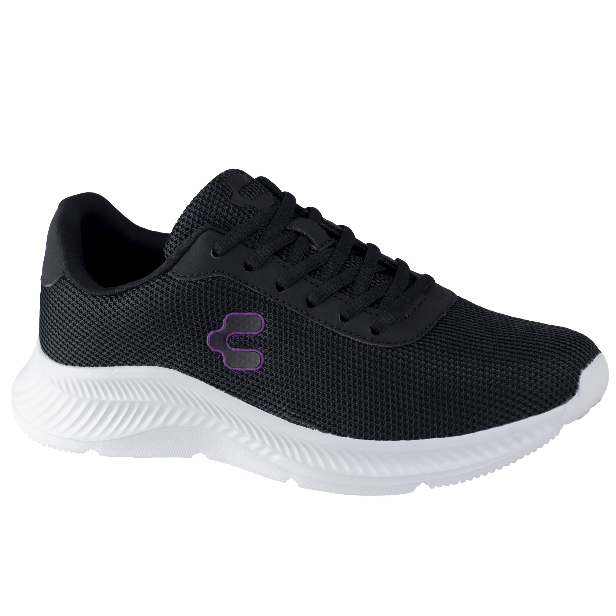 Tenis Charly Negro Mujer Deportivo Running 1059300 Morado