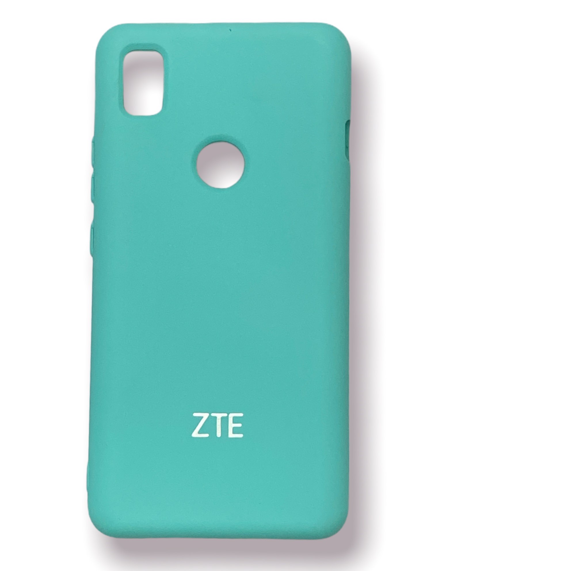 Case L210 Azul Zte Marino Silicon Microfibra Logo Funda Protector