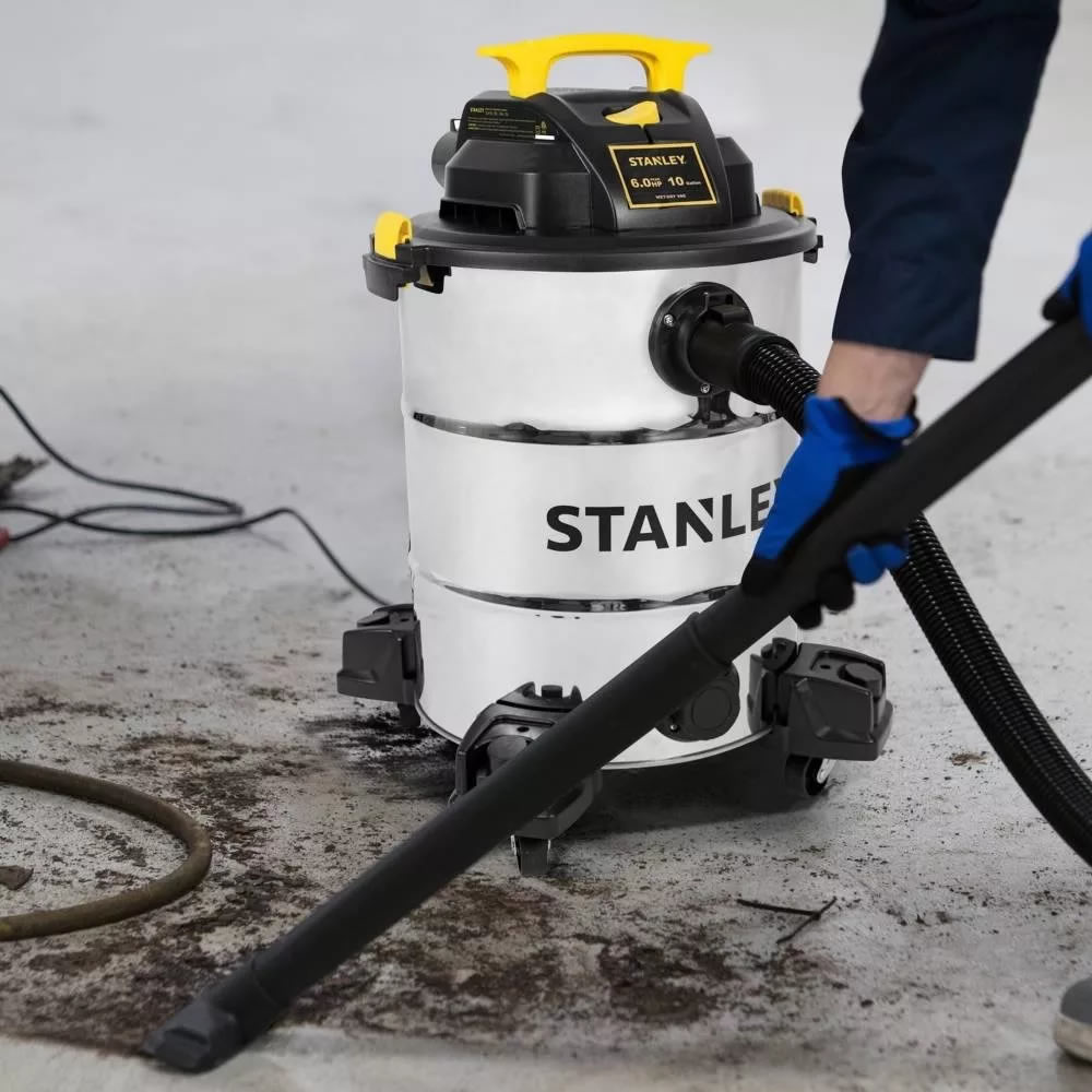 Aspiradora Stanley SL18156 De Acero Inoxidable De 10 Galones SMS