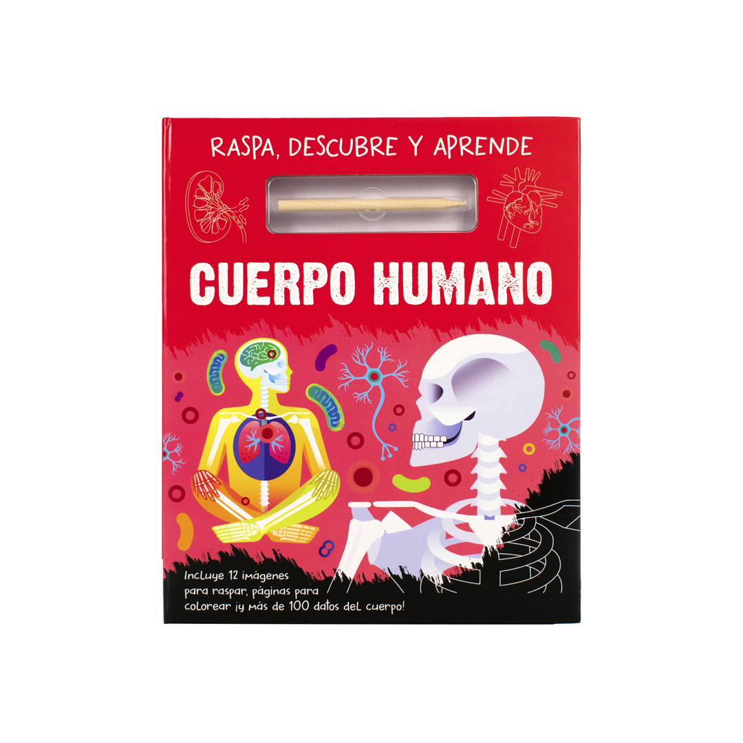 Libro infantil raspa y descubre: Cuerpo humano 