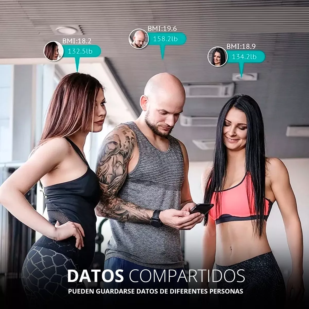 Báscula Digital Peso Corporal Sincroniza Tu Celular Vía App