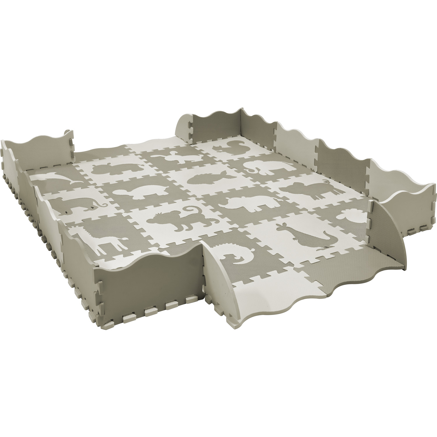 Tatami Tapete Infantil Con Paredes Goma Eva 117 X 145 Cm