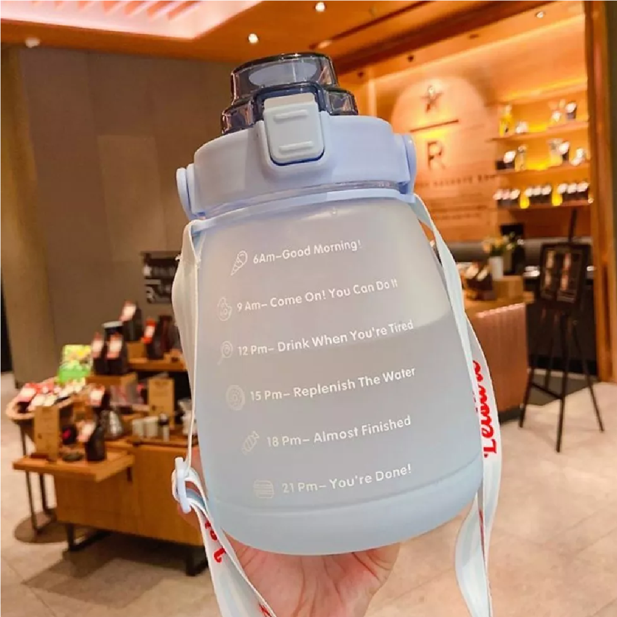Botella De Agua 1.3l Taza De Agua Deportiva De Gran Capacida