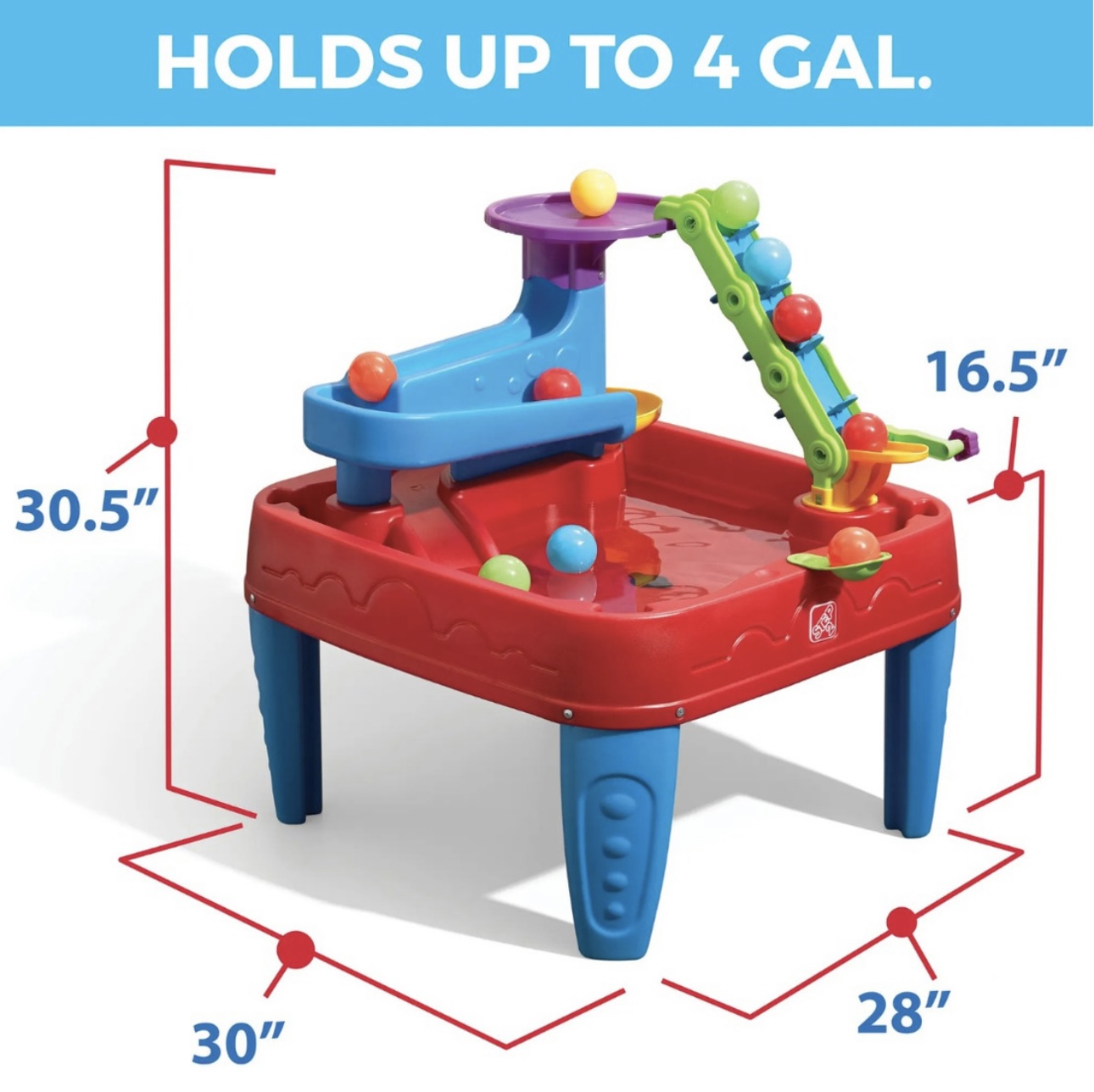 Mesa De Actividades Acuática Con Pelotas Para Niños