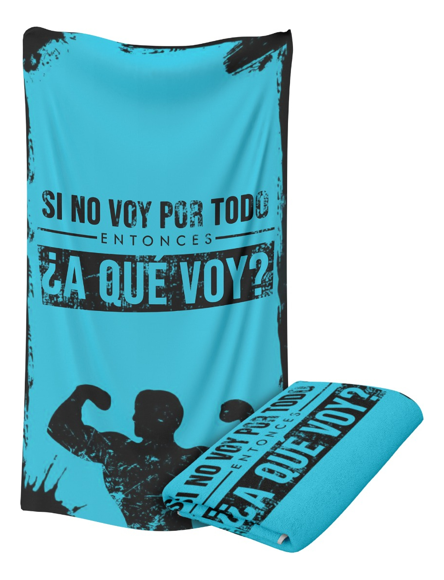 Toalla Deportiva Gym Microfibra Diseño Atleta Gimnasio Piscina