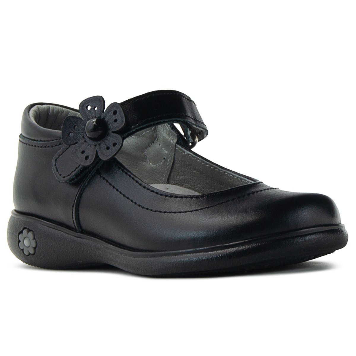 Zapato Escolar Para Niña Piel Soporte Arco Antiderrapante