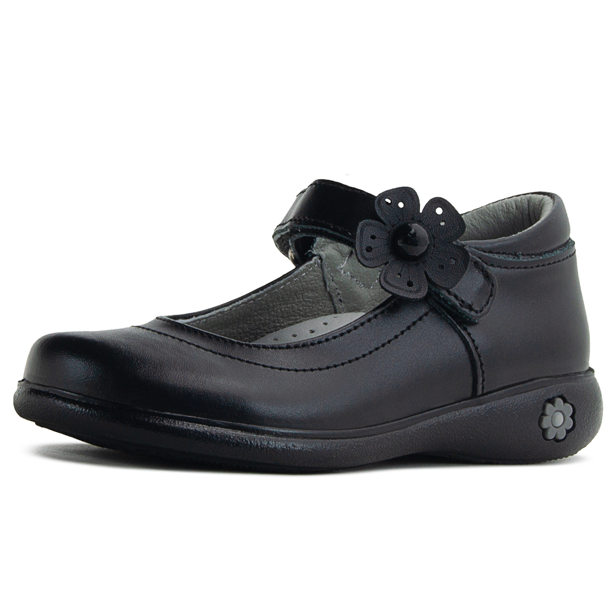 Zapato Escolar Para Niña Piel Soporte Arco Antiderrapante