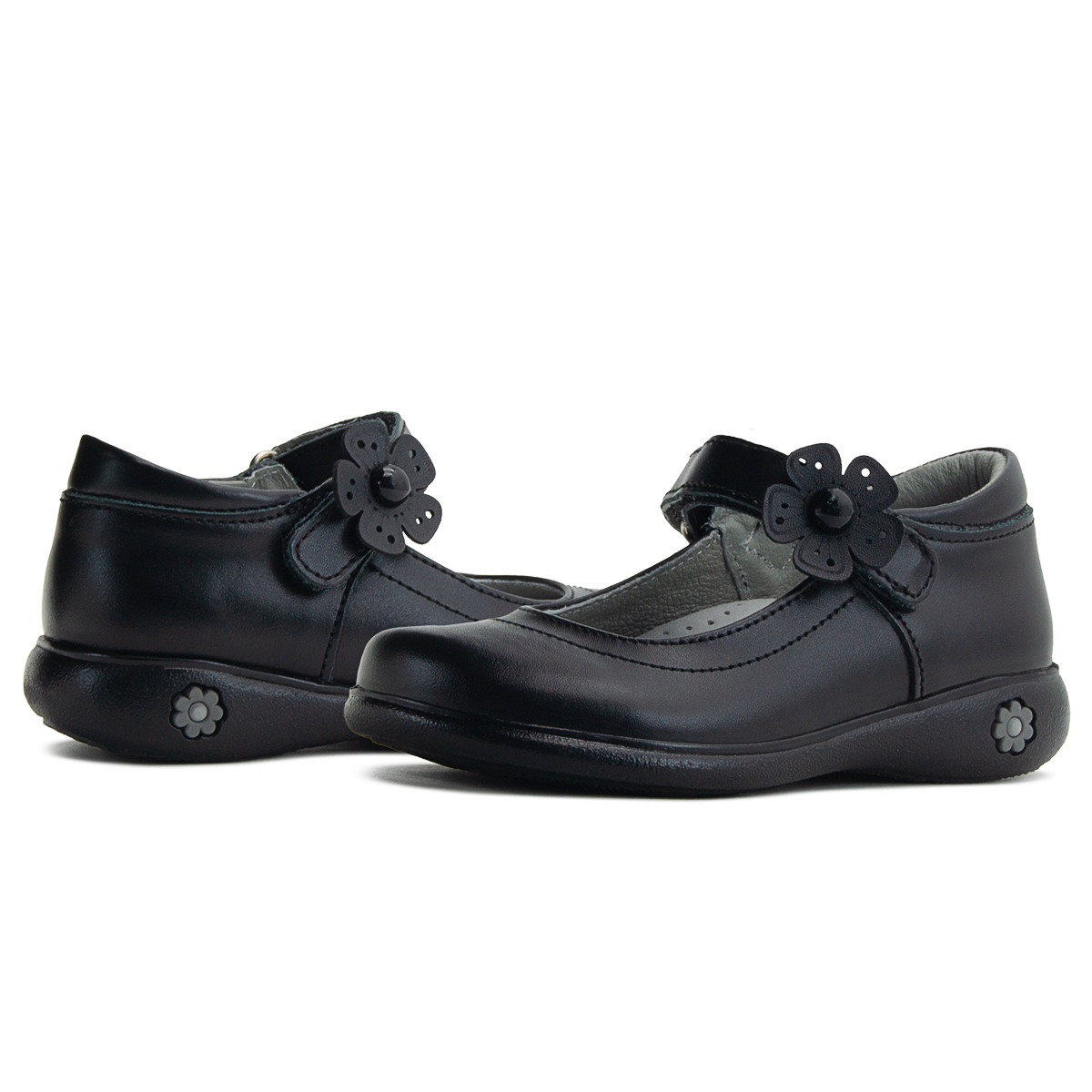 Zapato Escolar Para Niña Piel Soporte Arco Antiderrapante