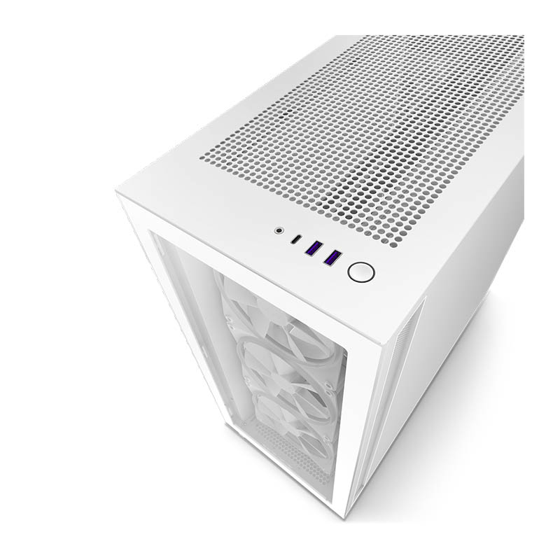 Gabinete NZTX H7 Elite RGB ATX S/Fuente Crital USB 3.2 Tipo-C CM-H71EW-02