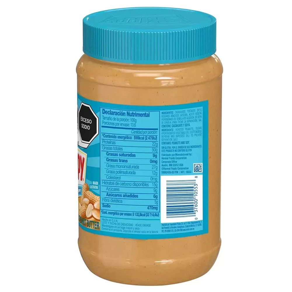 SKIPPY - Crema de cacahuete - 1,36 kg 